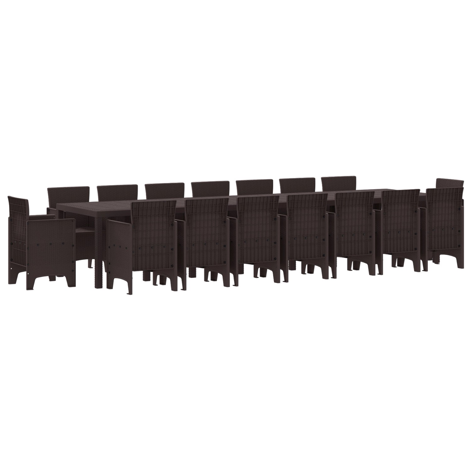 vidaXL 17-Teiliges Garten Essset Brauner Poly-Rattan 3378657 vidaXL 17-Teiliges Garten Essset Brauner Poly-Rattan 3378657 von VIDAXL