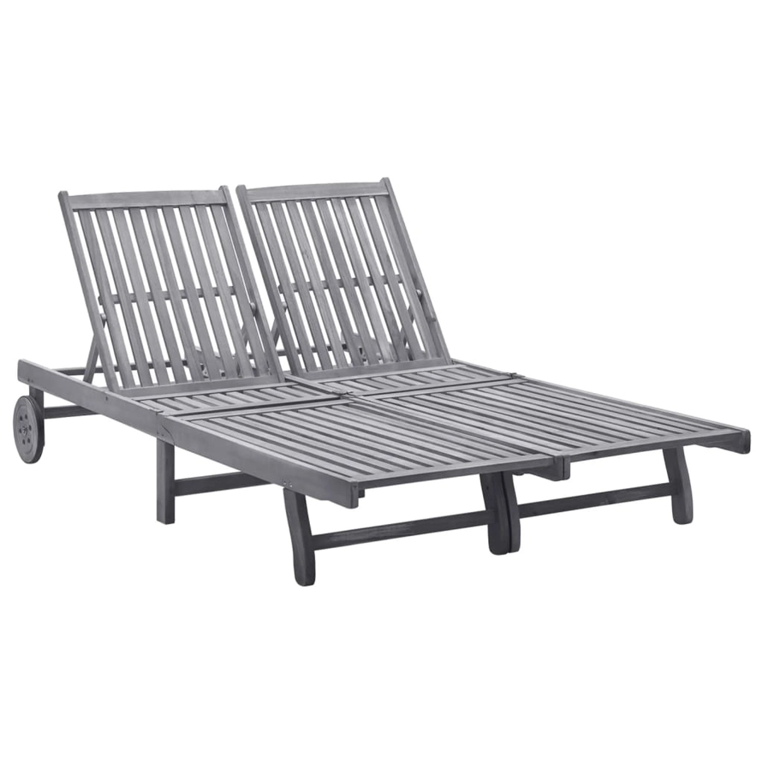VidaXL 2-Personen-Sonnenliege Akazie Massivholz 199 x 118/123 x 30/62/76/85 cm VidaXL 2-Personen-Sonnenliege Akazie Massivholz 199 x 118/123 x 30/62/76/85 cm von VIDAXL