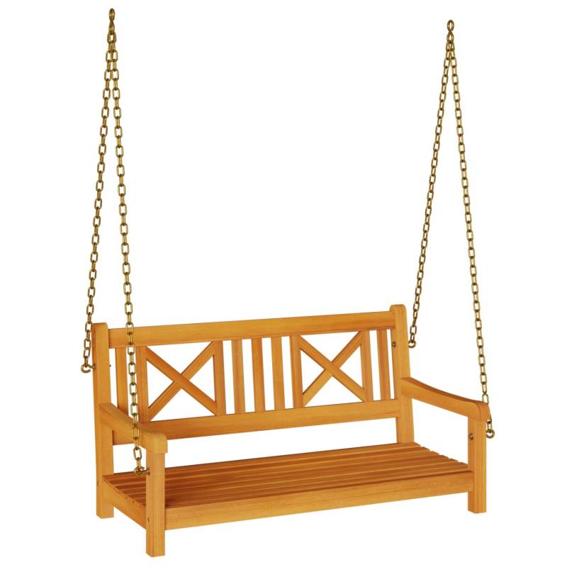 vidaXL 2-Sitzer Garten Schwingbank 110x56x58 cm aus solidem Akazienholz 4105528 von VIDAXL