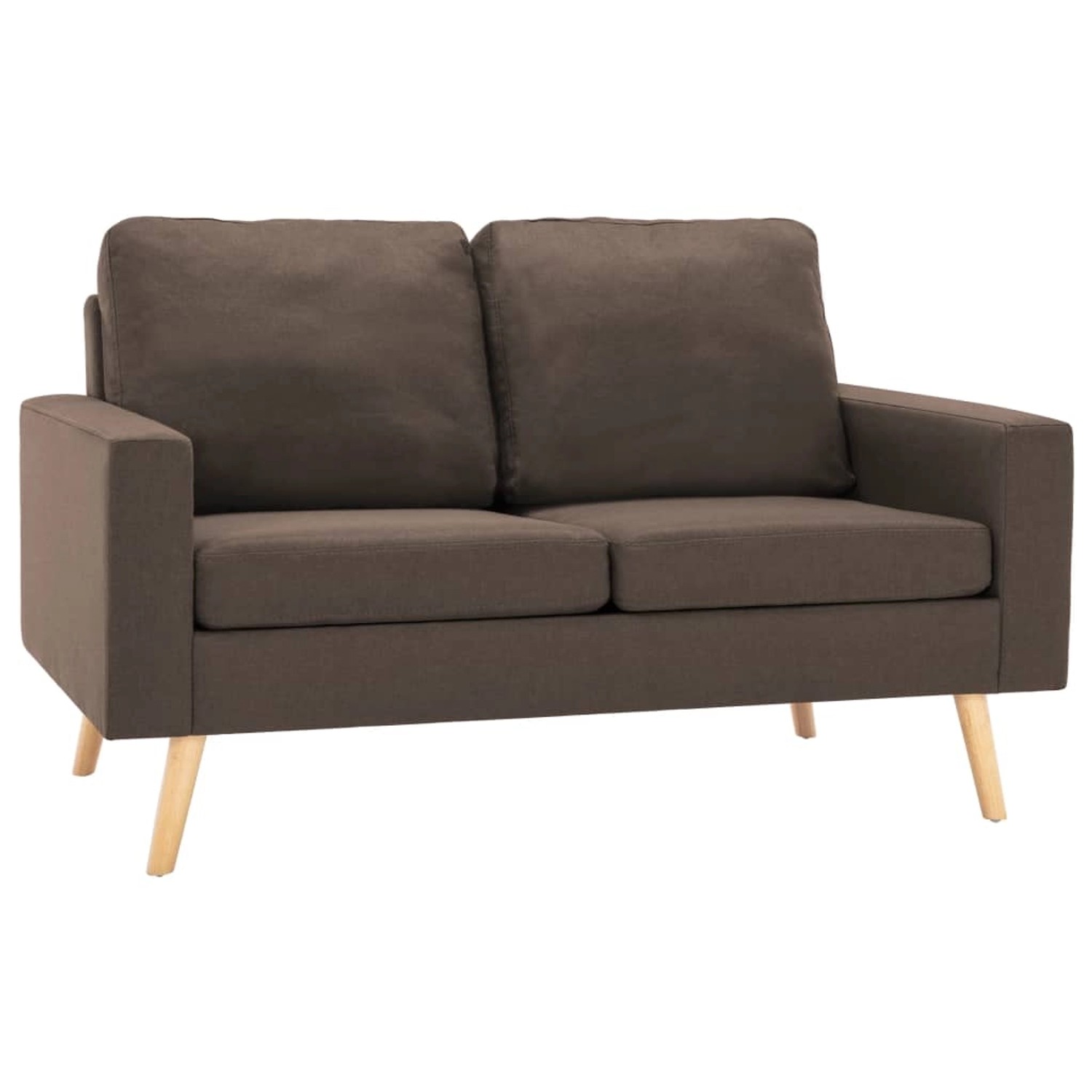 vidaXL 2-Sitzer-Sofa Braun Stoff vidaXL 2-Sitzer-Sofa Braun Stoff von VIDAXL