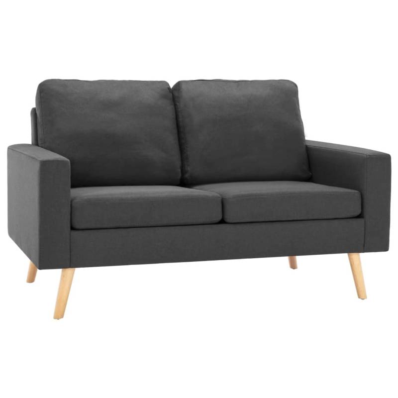 vidaXL 2-Sitzer-Sofa Dunkelgrau Stoff Modell 5 von VIDAXL