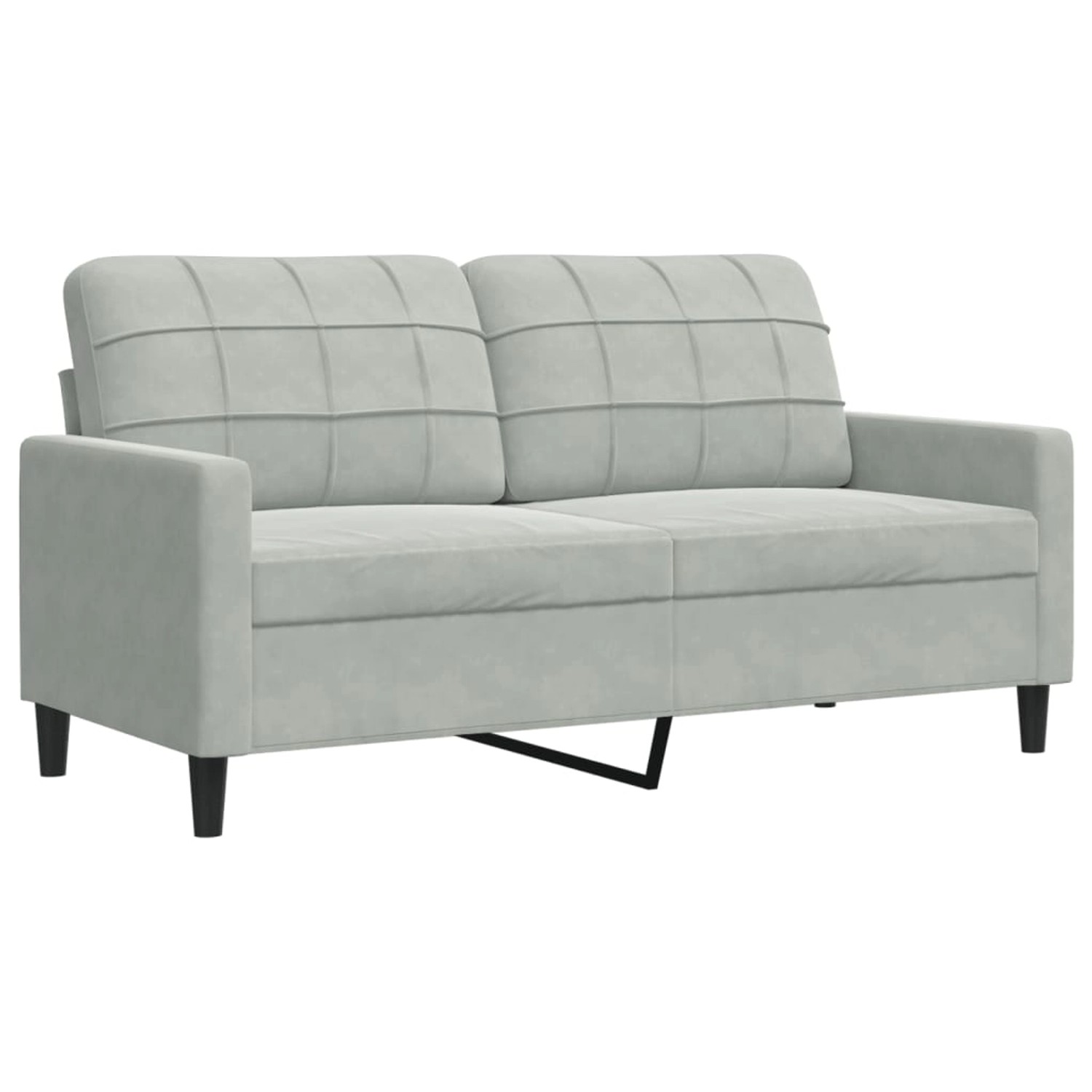 vidaXL 2-Sitzer-Sofa Hellgrau 140 cm Samt 2153262 vidaXL 2-Sitzer-Sofa Hellgrau 140 cm Samt 2153262 von VIDAXL