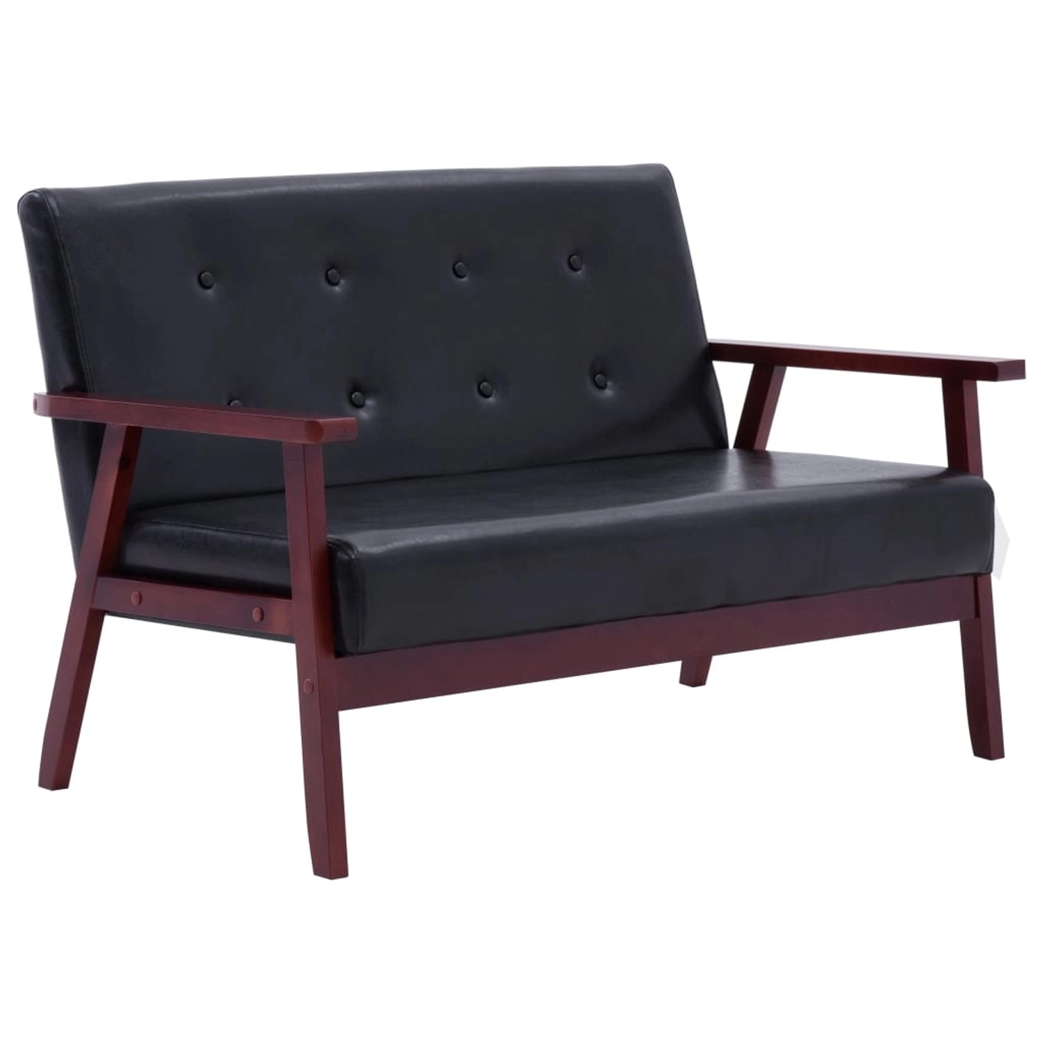 vidaXL 2-Sitzer-Sofa Schwarz Kunstleder Modell 1 vidaXL 2-Sitzer-Sofa Schwarz Kunstleder Modell 1 von VIDAXL