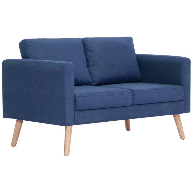 vidaXL 2-Sitzer-Sofa Stoff Blau Modell 2 von VIDAXL