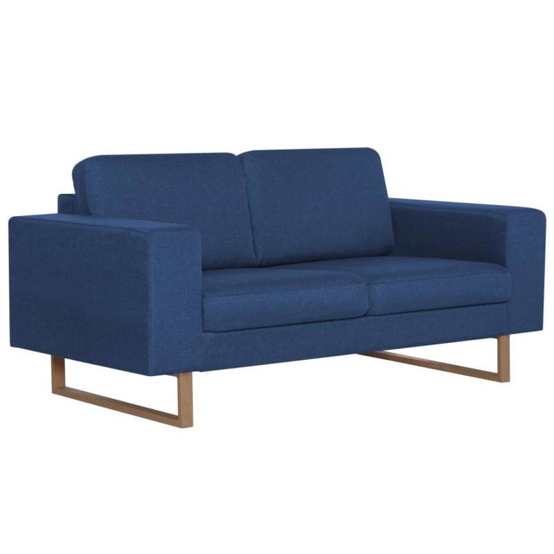vidaXL 2-Sitzer-Sofa Stoff Blau Modell 3 von VIDAXL
