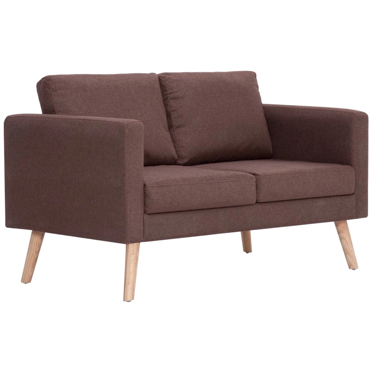 vidaXL 2-Sitzer-Sofa Stoff Braun Modell 1 von VIDAXL
