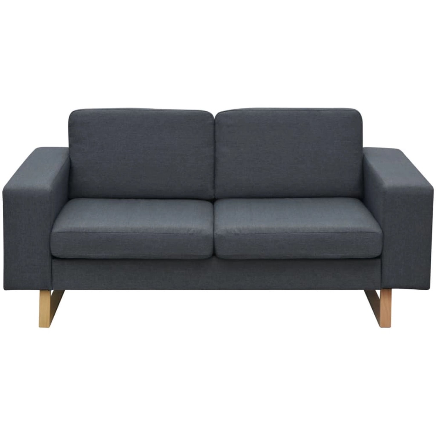 vidaXL 2-Sitzer Sofa Stoff Dunkelgrau Modell 1 vidaXL 2-Sitzer Sofa Stoff Dunkelgrau Modell 1 von VIDAXL