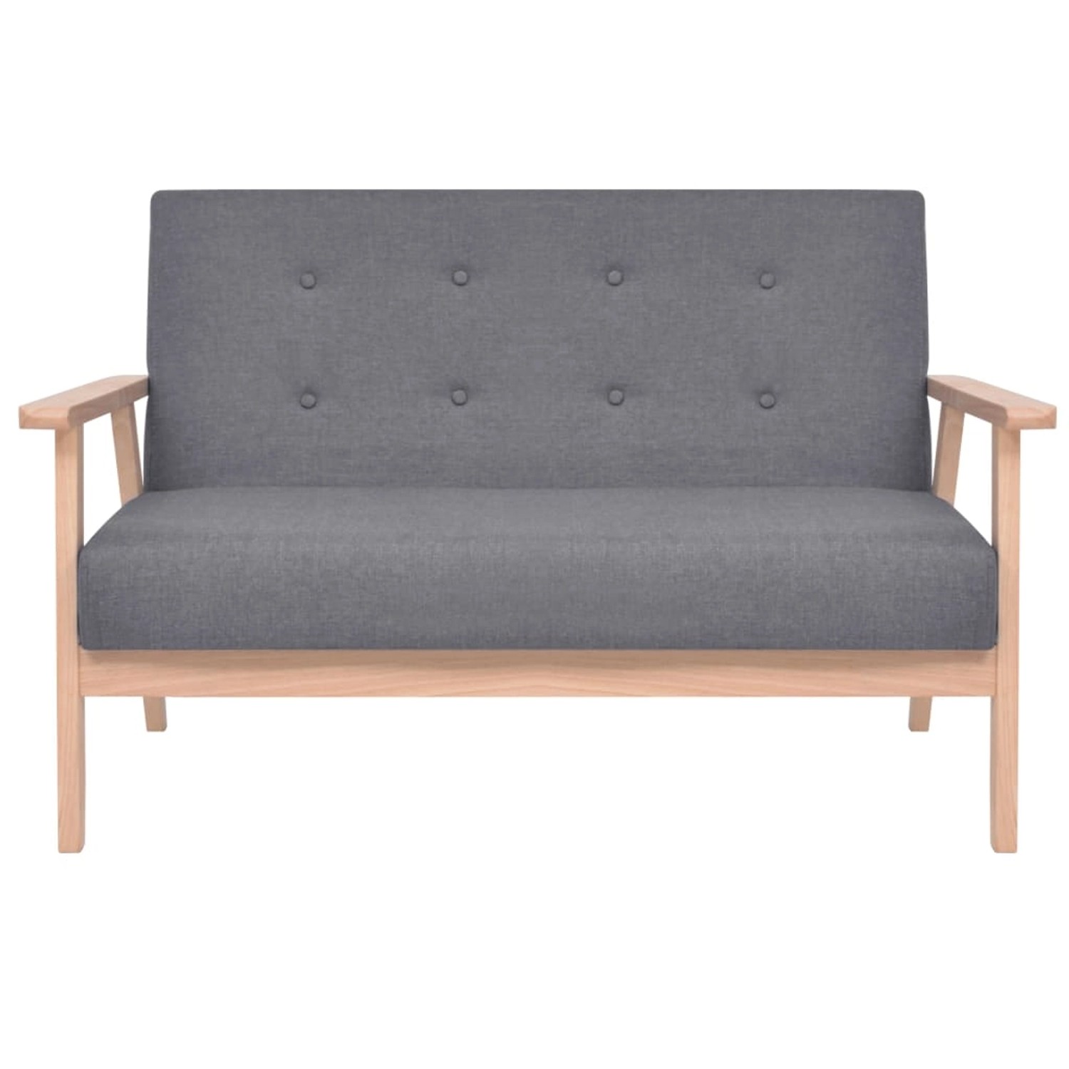 vidaXL 2-Sitzer Sofa Stoff Dunkelgrau Modell 3 vidaXL 2-Sitzer Sofa Stoff Dunkelgrau Modell 3 von VIDAXL