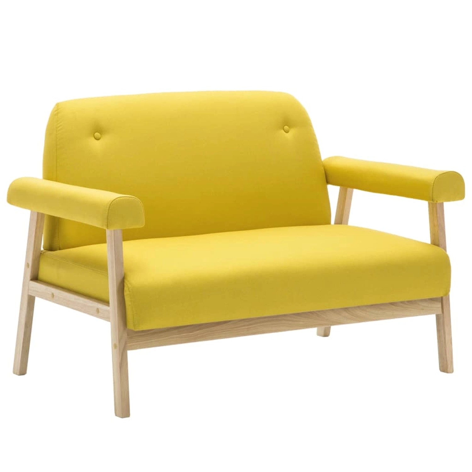 vidaXL 2-Sitzer-Sofa Stoff Gelb Modell 3 vidaXL 2-Sitzer-Sofa Stoff Gelb Modell 3 von VIDAXL