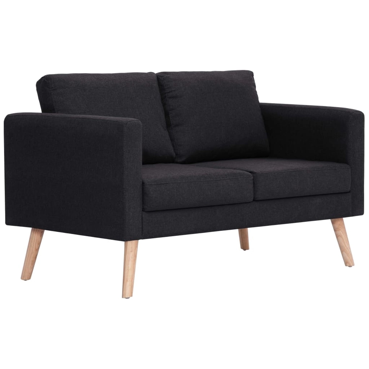 vidaXL 2-Sitzer-Sofa Stoff Schwarz Modell 1 vidaXL 2-Sitzer-Sofa Stoff Schwarz Modell 1 von VIDAXL