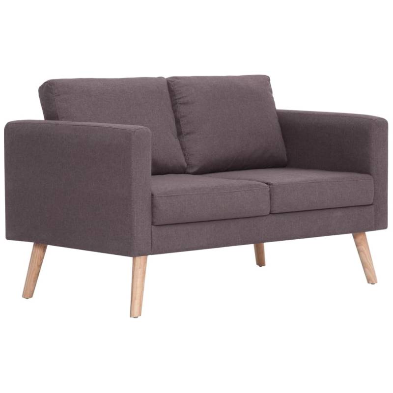 vidaXL 2-Sitzer-Sofa Stoff Taupe von VIDAXL