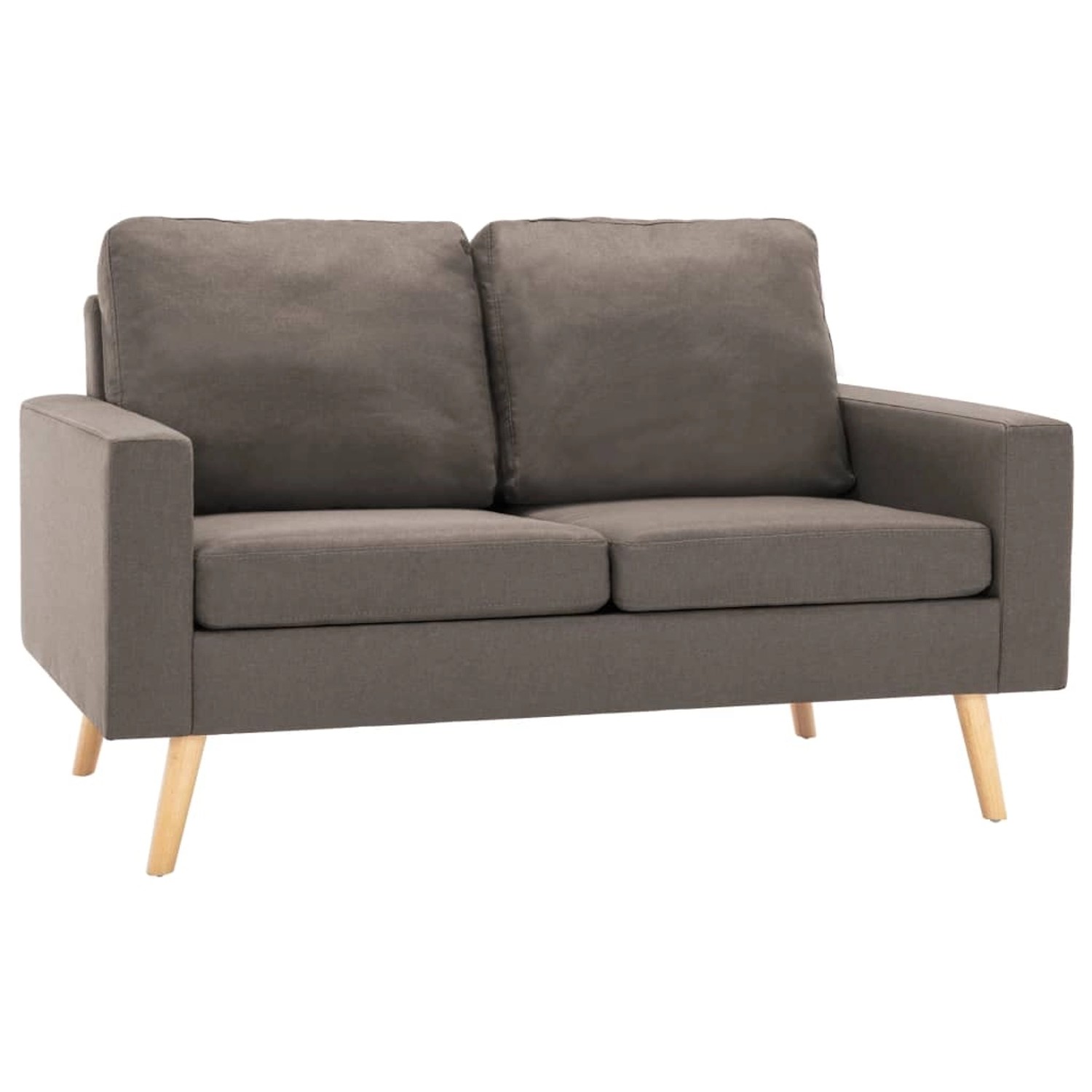 vidaXL 2-Sitzer-Sofa Taupe Stoff Modell 3 von VIDAXL