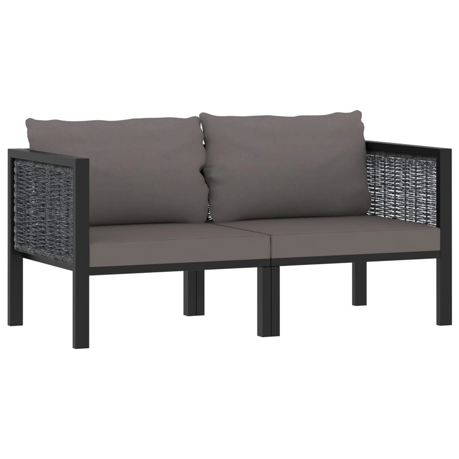 vidaXL 2-Sitzer-Sofa mit Auflage Anthrazit Poly Rattan 49399 vidaXL 2-Sitzer-Sofa mit Auflage Anthrazit Poly Rattan 49399 von VIDAXL