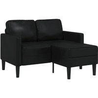vidaXL 2-Sitzer-Sofa mit Chaiselongue L-Form Schwarz 125 cm Kunstleder vidaXL 2-Sitzer-Sofa mit Chaiselongue L-Form Schwarz 125 cm Kunstleder von VIDAXL