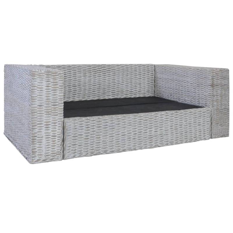 vidaXL 2-Sitzer-Sofa mit Polstern Grau Natürliches Rattan vidaXL 2-Sitzer-Sofa mit Polstern Grau Natürliches Rattan von VIDAXL