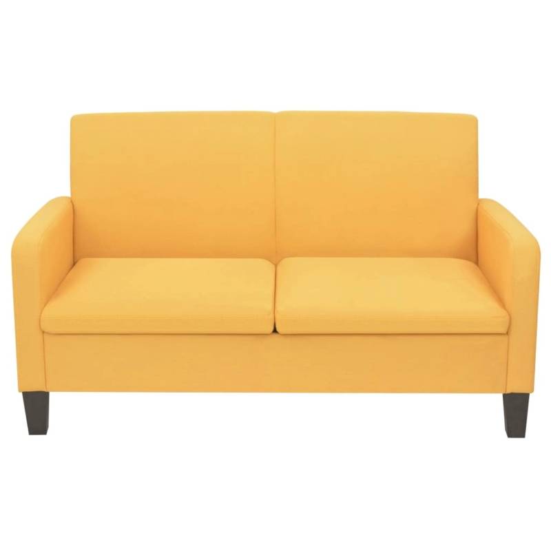 vidaXL 2-Sitzersofa 135 x 65 x76 cm Gelb von VIDAXL