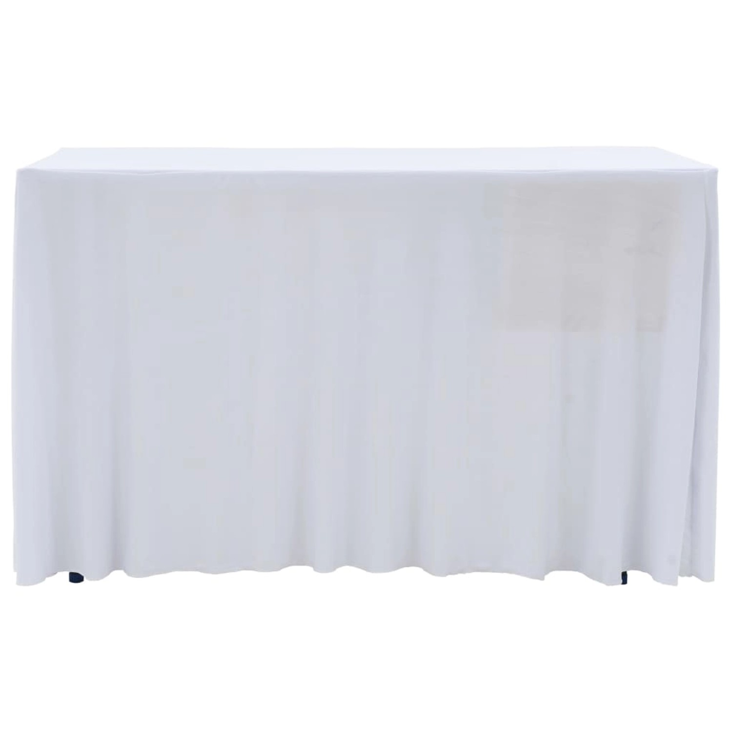 vidaXL 2 Stück Stretch-Tischdecken mit Rand Weiß 183 x 76 x 74 cm vidaXL 2 Stück Stretch-Tischdecken mit Rand Weiß 183 x 76 x 74 cm von VIDAXL