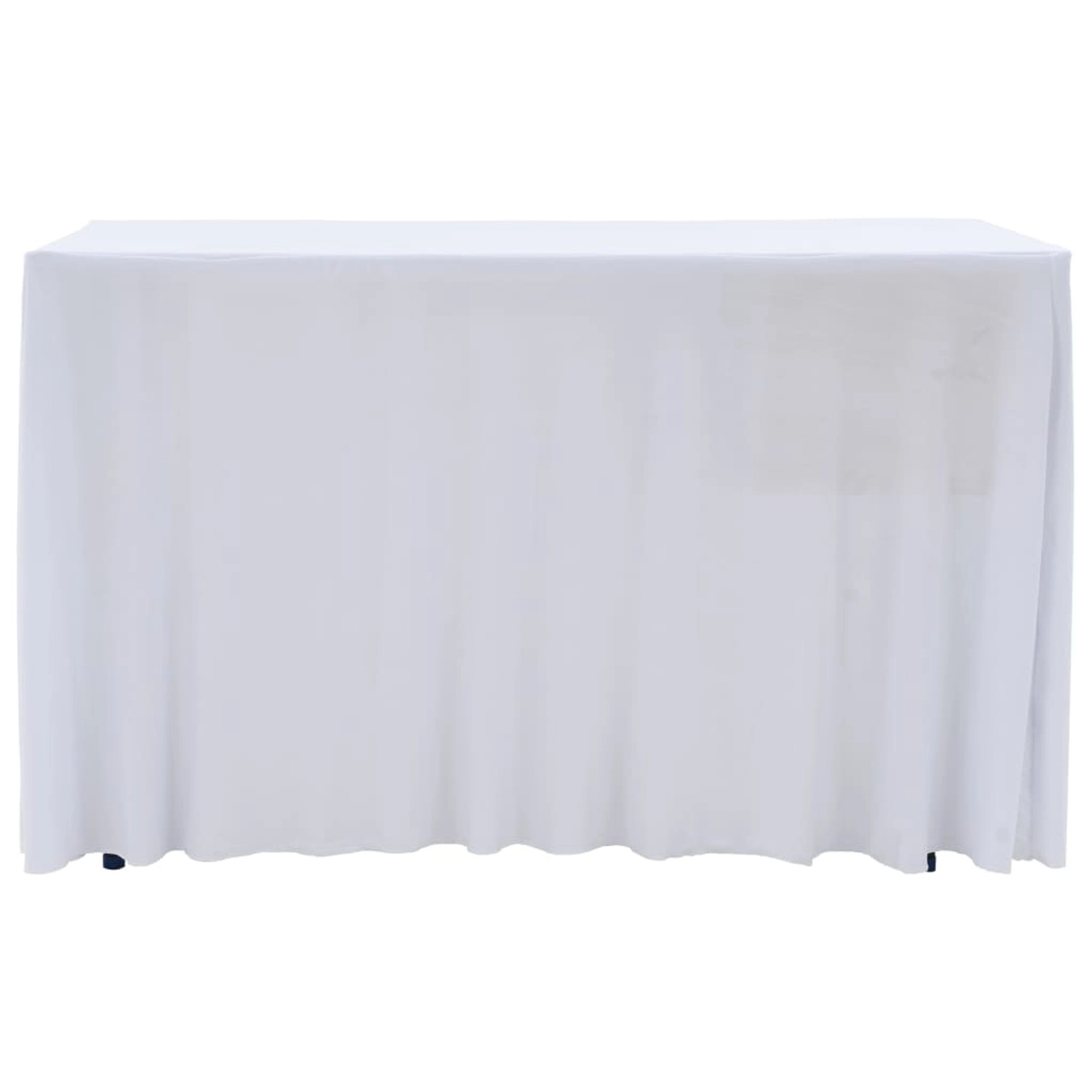 vidaXL 2 Stück Stretch-Tischdecken mit Rand Weiß 243 x 76 x 74 cm vidaXL 2 Stück Stretch-Tischdecken mit Rand Weiß 243 x 76 x 74 cm von VIDAXL