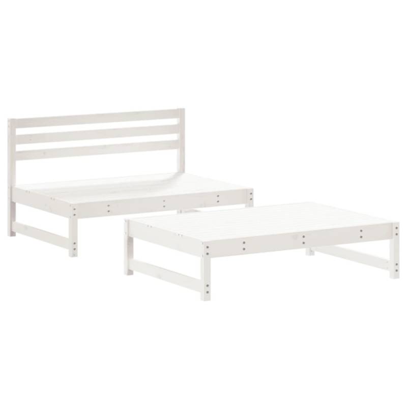 vidaXL 2-Tlg Garten-Lounge-Set Weiß Massivholz Kiefer 3186586 vidaXL 2-Tlg Garten-Lounge-Set Weiß Massivholz Kiefer 3186586 von VIDAXL