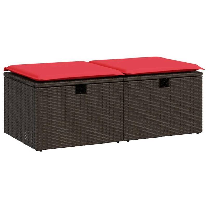 vidaXL 2-Tlg Garten-Sofagarnitur mit Kissen Braun Poly Rattan Akazie 3328677 vidaXL 2-Tlg Garten-Sofagarnitur mit Kissen Braun Poly Rattan Akazie 3328677 von VIDAXL