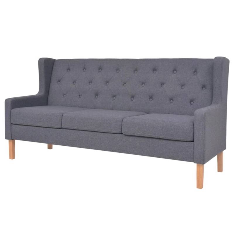 vidaXL 2-Tlg Sofa-Set Stoff Grau Modell 3 von VIDAXL