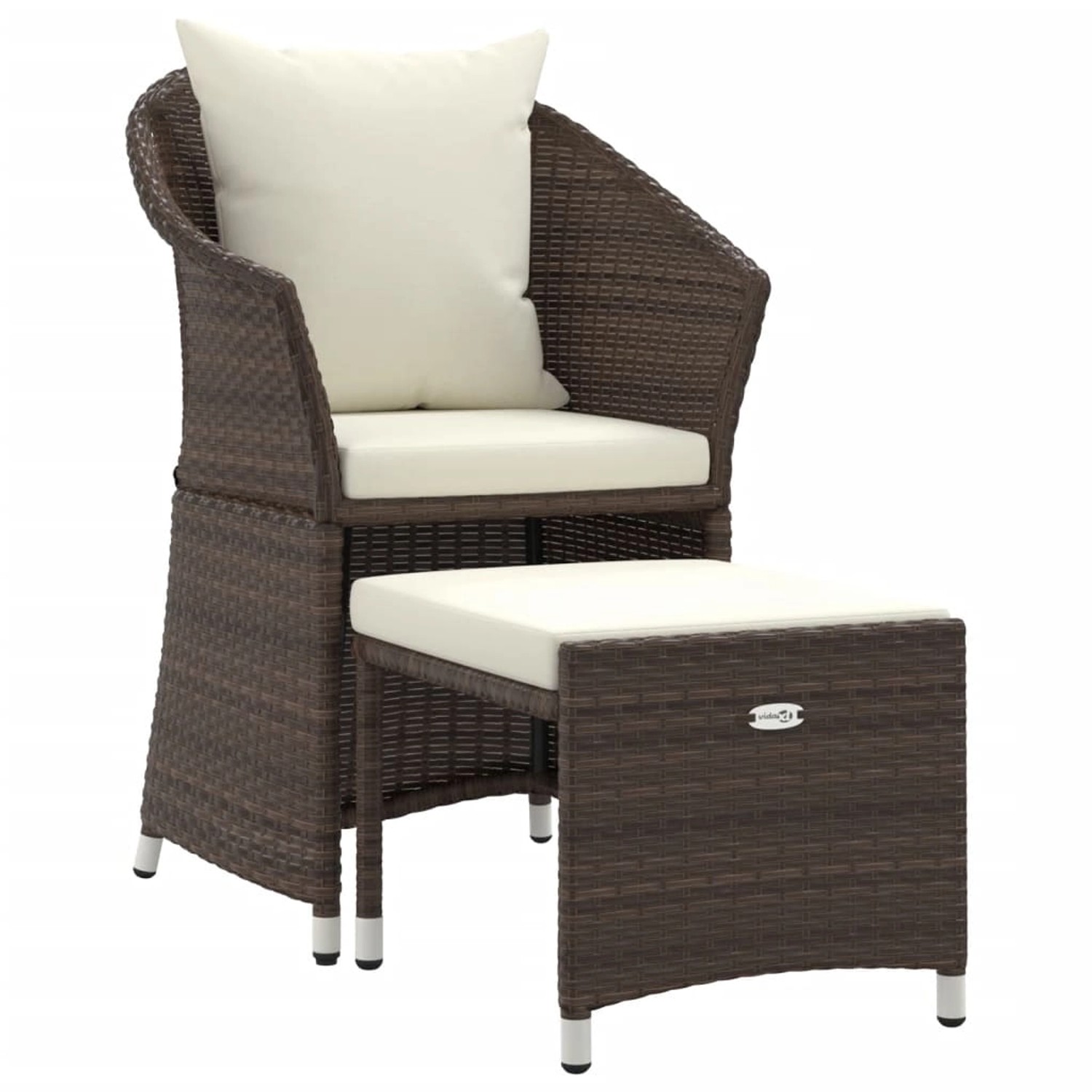 vidaXL 2-tlg Garten-Lounge-Set mit Kissen Braun Poly Rattan Modell 2 vidaXL 2-tlg Garten-Lounge-Set mit Kissen Braun Poly Rattan Modell 2 von VIDAXL