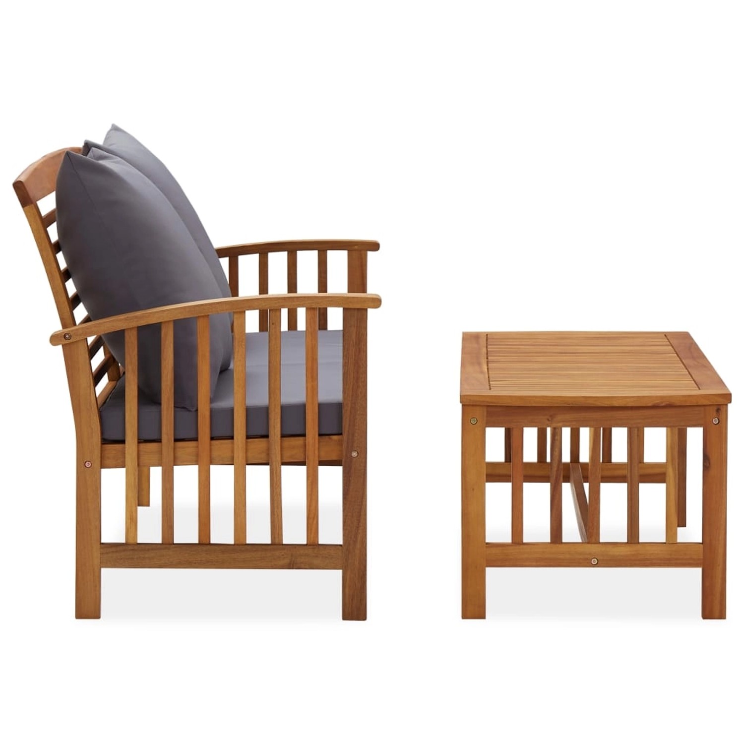 vidaXL 2-tlg Garten-Lounge-Set mit Kissen Massivholz Akazie vidaXL 2-tlg Garten-Lounge-Set mit Kissen Massivholz Akazie von VIDAXL
