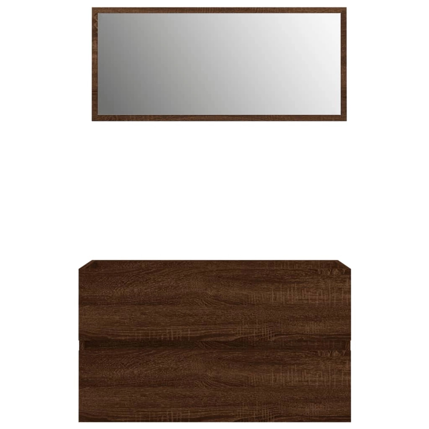 vidaXL 2-tlg. Badmöbel-Set Braun Eichen-Optik Holzwerkstoff Modell 2 von VIDAXL