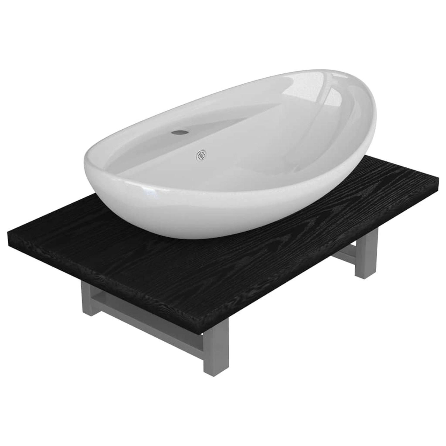 vidaXL 2-tlg. Badmöbel-Set Keramik Schwarz Modell 3 vidaXL 2-tlg. Badmöbel-Set Keramik Schwarz Modell 3 von VIDAXL