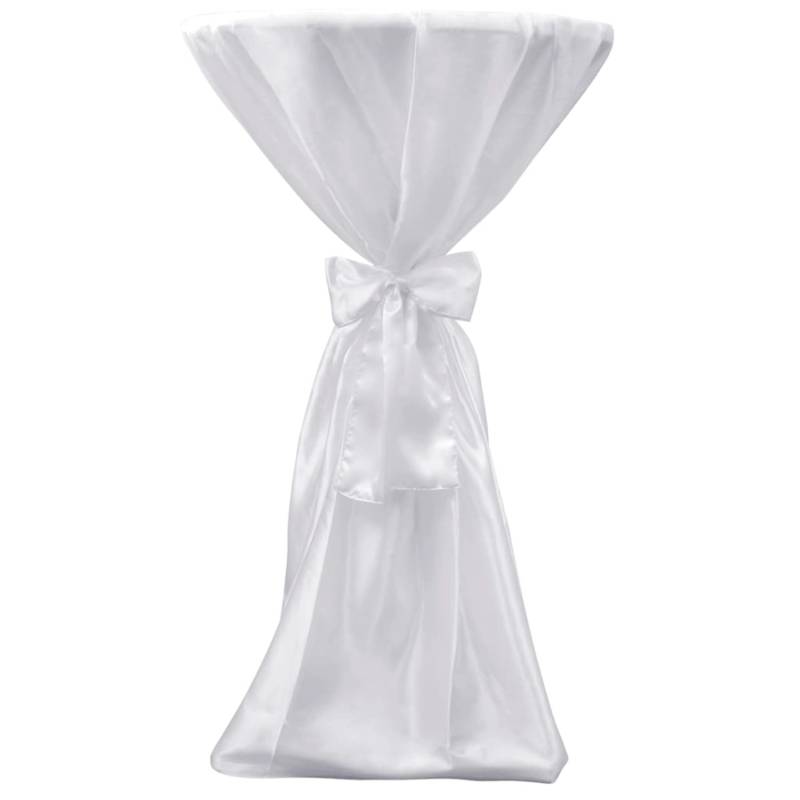vidaXL 2 x Tischhusse Stehtischhusse Weiß 60 cm von VIDAXL