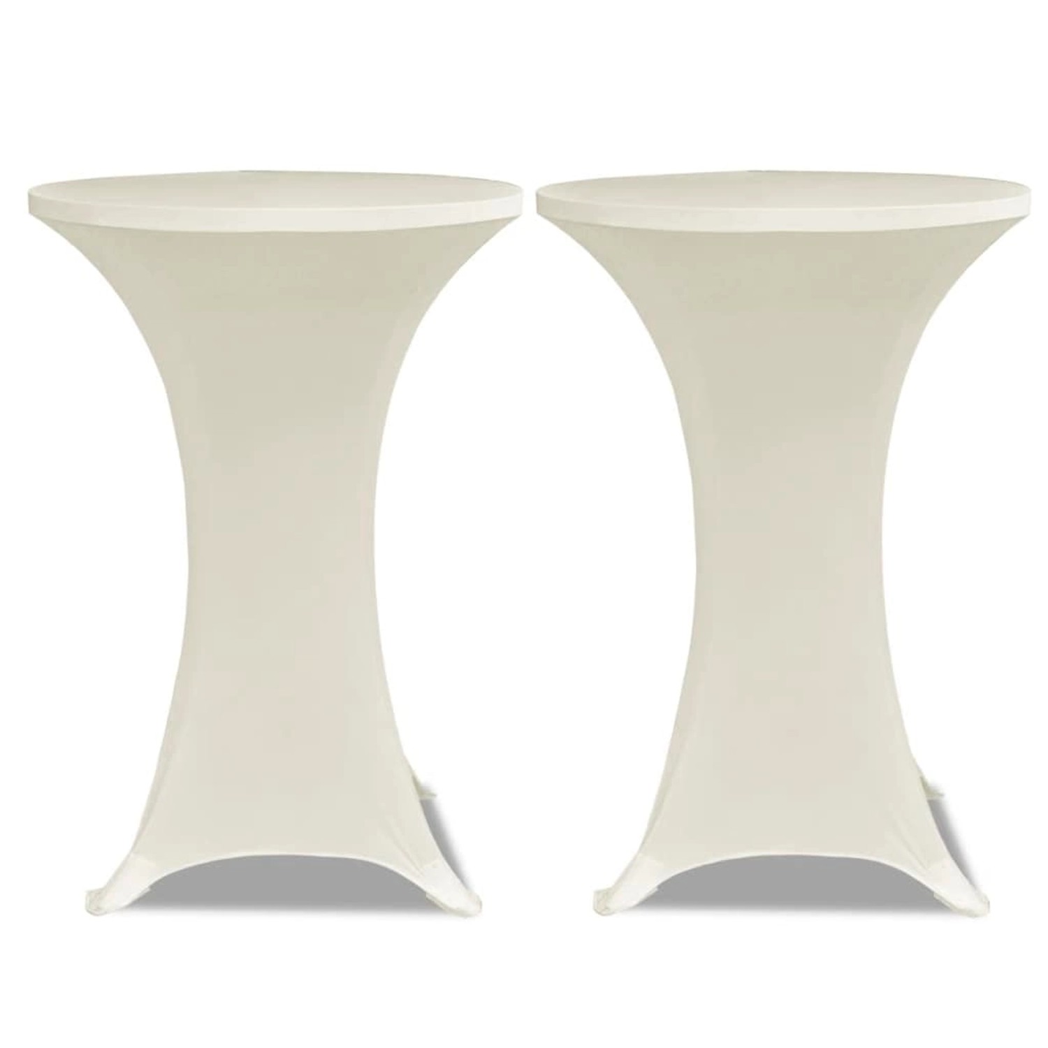 vidaXL 2 x Tischhusse für Stehtisch Stretchhusse Ø60 cm Cremefarben vidaXL 2 x Tischhusse für Stehtisch Stretchhusse Ø60 cm Cremefarben von VIDAXL