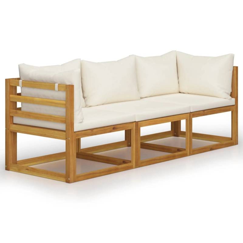 vidaXL 3-Sitzer-Gartensofa mit Auflage Creme Akazie Massivholz 3057638 vidaXL 3-Sitzer-Gartensofa mit Auflage Creme Akazie Massivholz 3057638 von VIDAXL