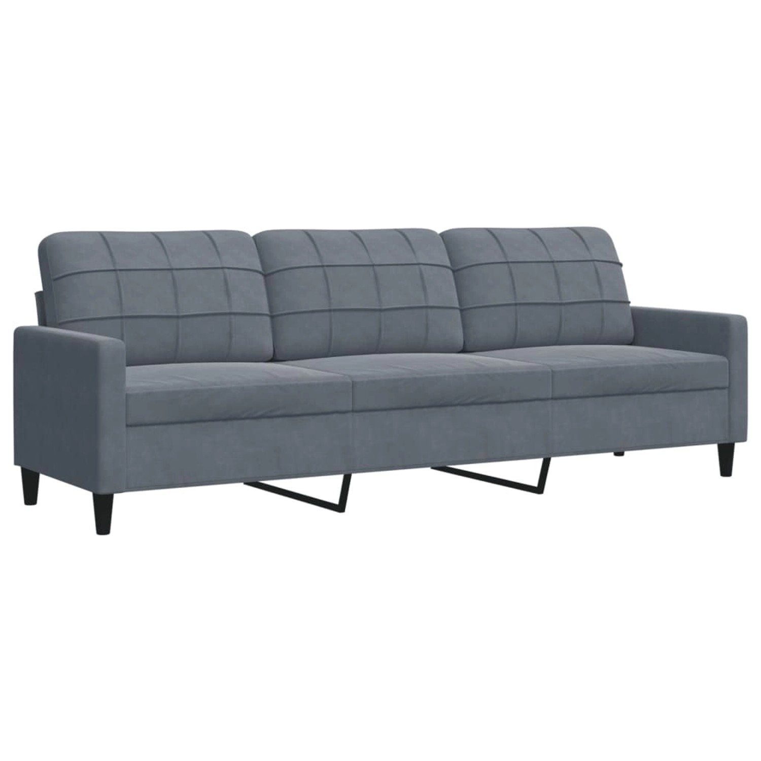 vidaXL 3-Sitzer-Sofa Dunkelgrau 210 cm Samt 2153260 vidaXL 3-Sitzer-Sofa Dunkelgrau 210 cm Samt 2153260 von VIDAXL