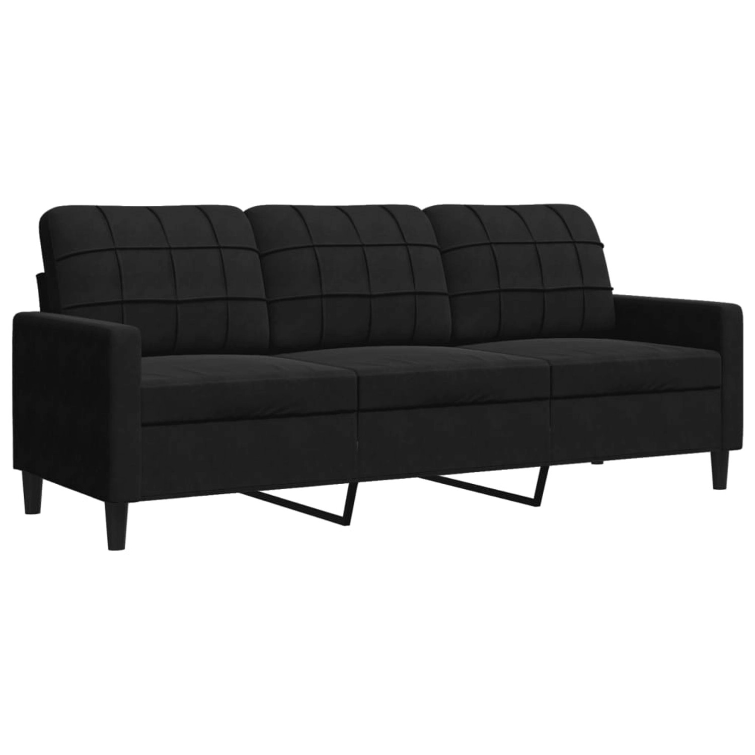 vidaXL 3-Sitzer-Sofa Schwarz 180 cm Samt 2153261 vidaXL 3-Sitzer-Sofa Schwarz 180 cm Samt 2153261 von VIDAXL
