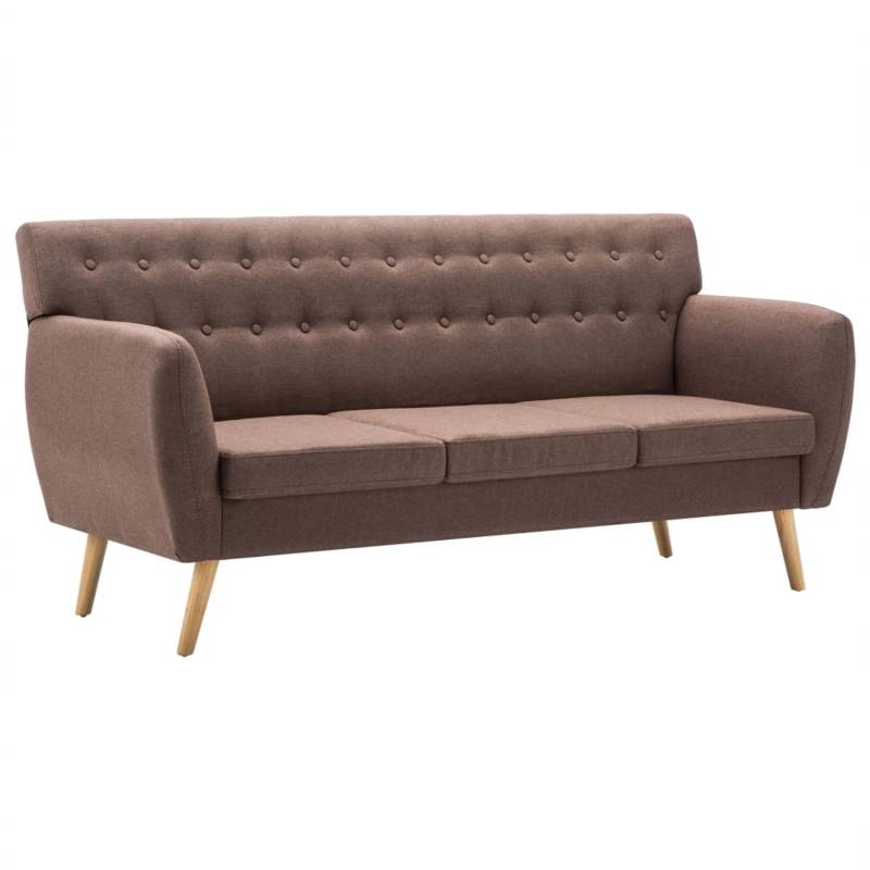 vidaXL 3-Sitzer-Sofa Stoff 172x70x82 cm Braun vidaXL 3-Sitzer-Sofa Stoff 172x70x82 cm Braun von VIDAXL