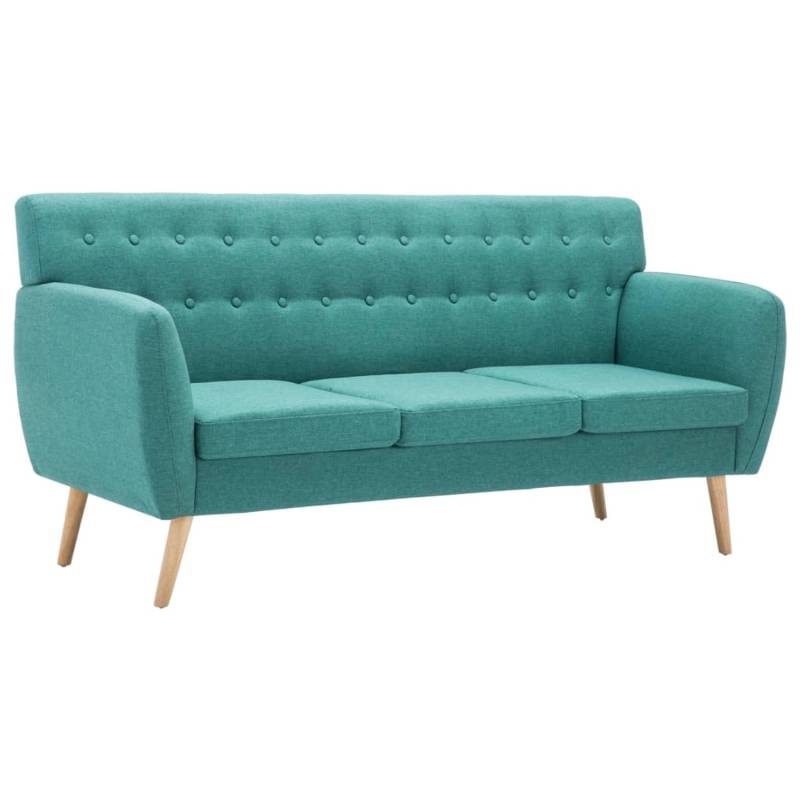 vidaXL 3-Sitzer-Sofa Stoff 172x70x82 cm Grün vidaXL 3-Sitzer-Sofa Stoff 172x70x82 cm Grün von VIDAXL