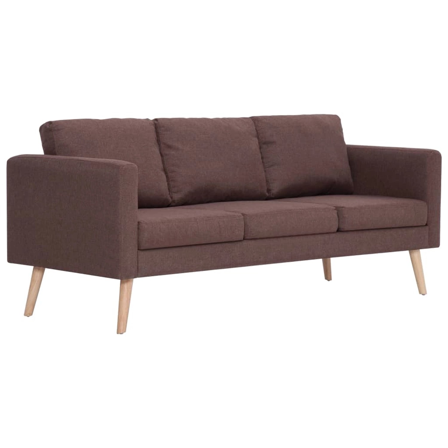 vidaXL 3-Sitzer-Sofa Stoff Braun Modell 2 von VIDAXL