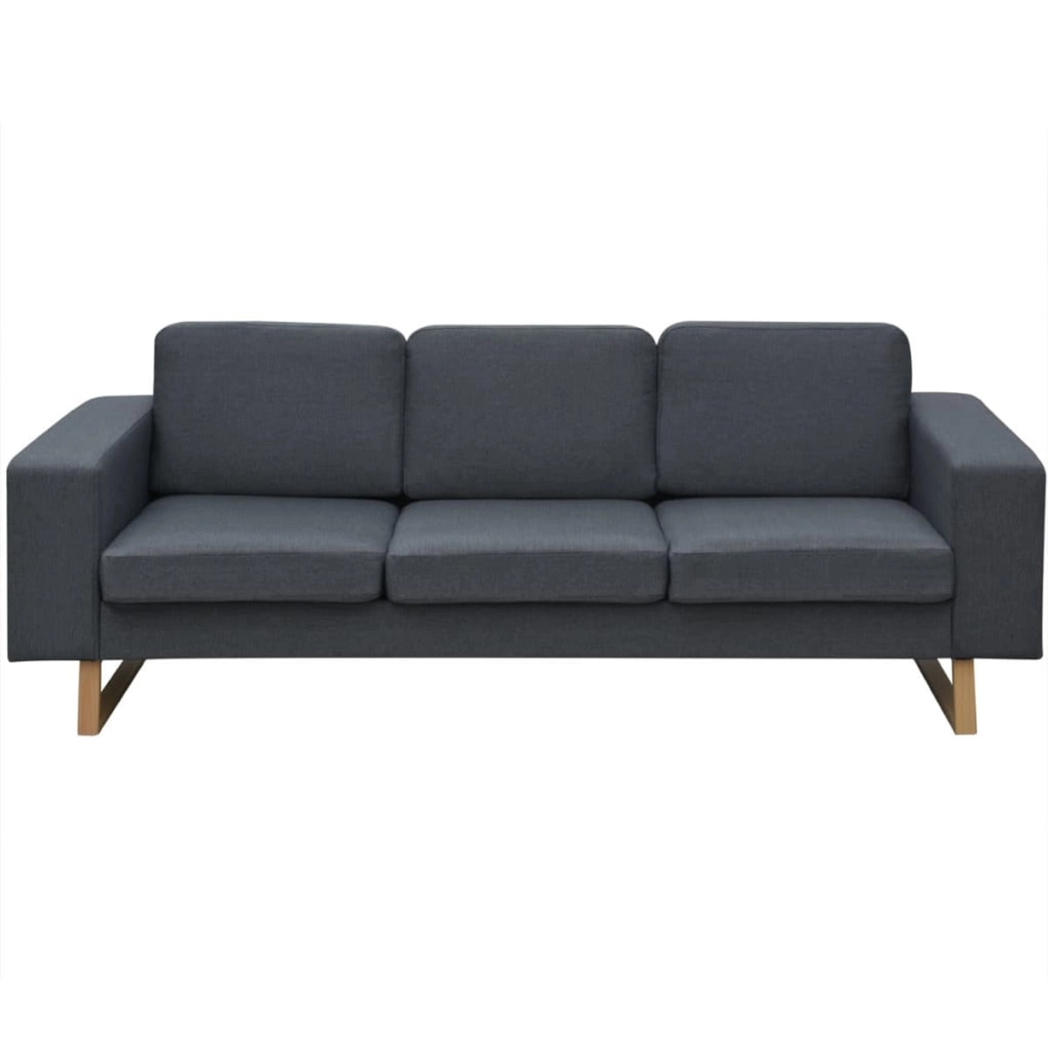 vidaXL 3-Sitzer Sofa Stoff Dunkelgrau Modell 1 vidaXL 3-Sitzer Sofa Stoff Dunkelgrau Modell 1 von VIDAXL