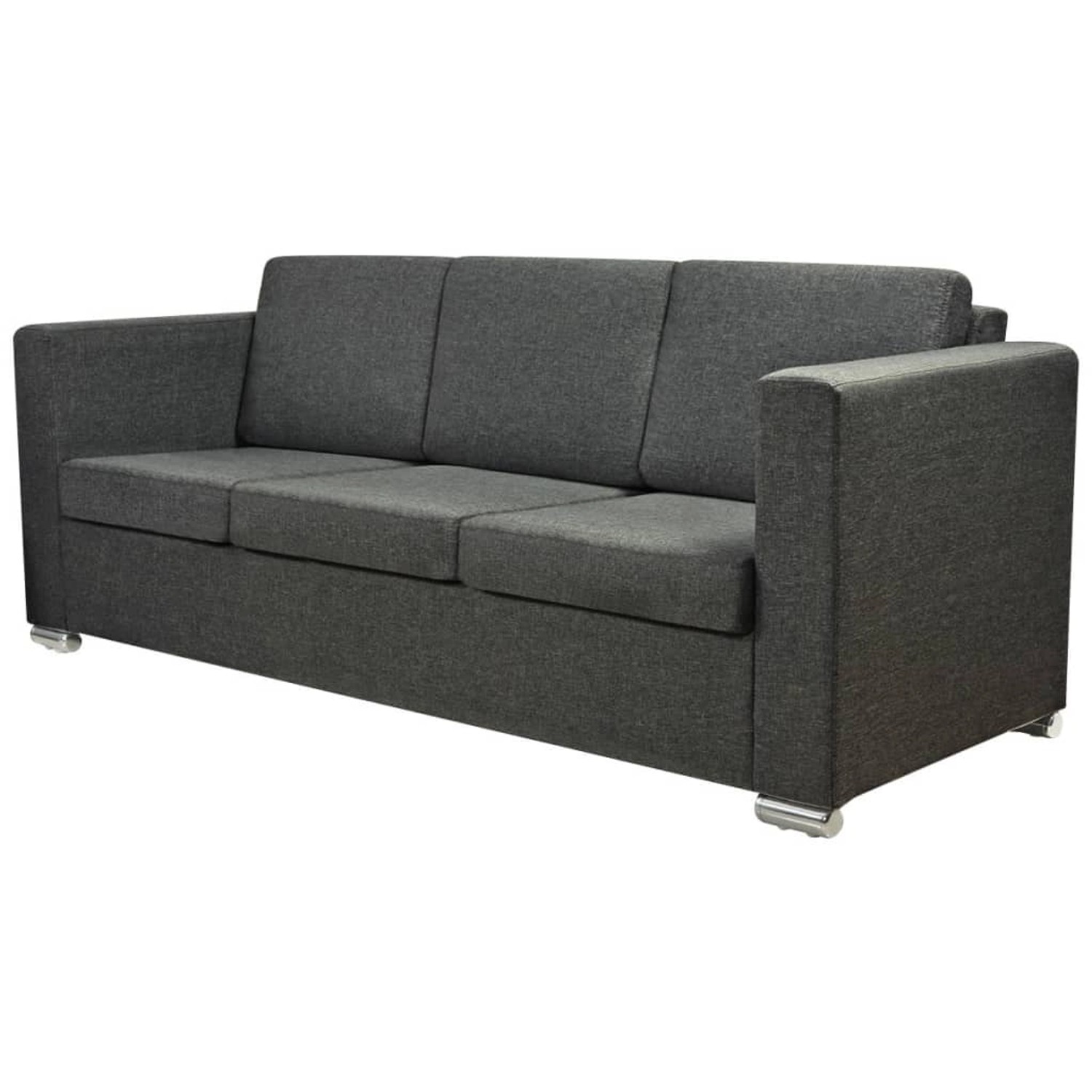vidaXL 3-Sitzer Sofa Stoff Dunkelgrau Modell 2 vidaXL 3-Sitzer Sofa Stoff Dunkelgrau Modell 2 von VIDAXL