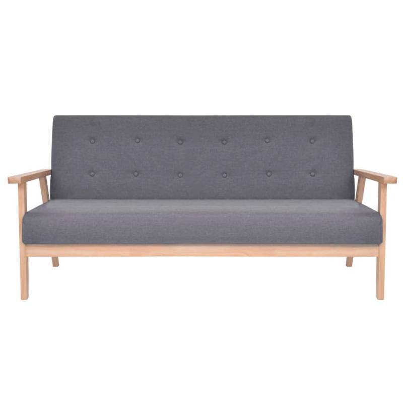vidaXL 3-Sitzer Sofa Stoff Dunkelgrau Modell 3 von VIDAXL