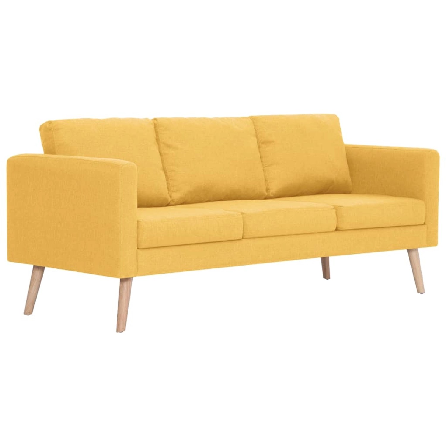 vidaXL 3-Sitzer-Sofa Stoff Gelb Modell 2 vidaXL 3-Sitzer-Sofa Stoff Gelb Modell 2 von VIDAXL