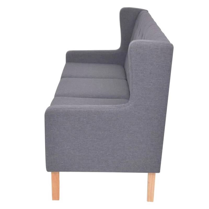 vidaXL 3-Sitzer Sofa Stoff Grau von VIDAXL