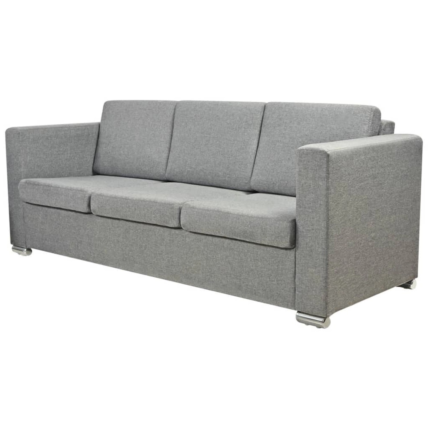 vidaXL 3-Sitzer-Sofa Stoff Hellgrau Modell 1 vidaXL 3-Sitzer-Sofa Stoff Hellgrau Modell 1 von VIDAXL