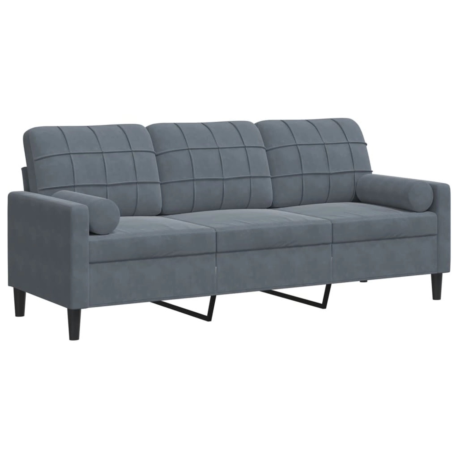 vidaXL 3-Sitzer-Sofa mit Zierkissen Dunkelgrau 180 cm Samt 2164080 vidaXL 3-Sitzer-Sofa mit Zierkissen Dunkelgrau 180 cm Samt 2164080 von VIDAXL