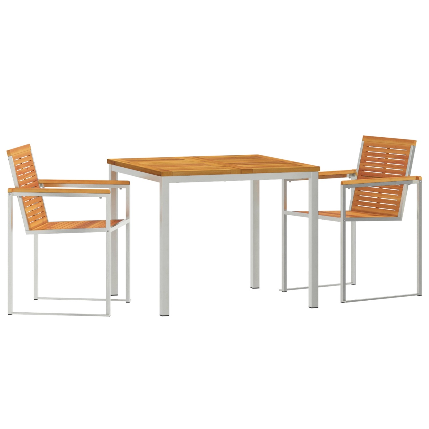 vidaXL 3-Teilige Garten Essgruppe Massivholz Akazie 3334805 von VIDAXL