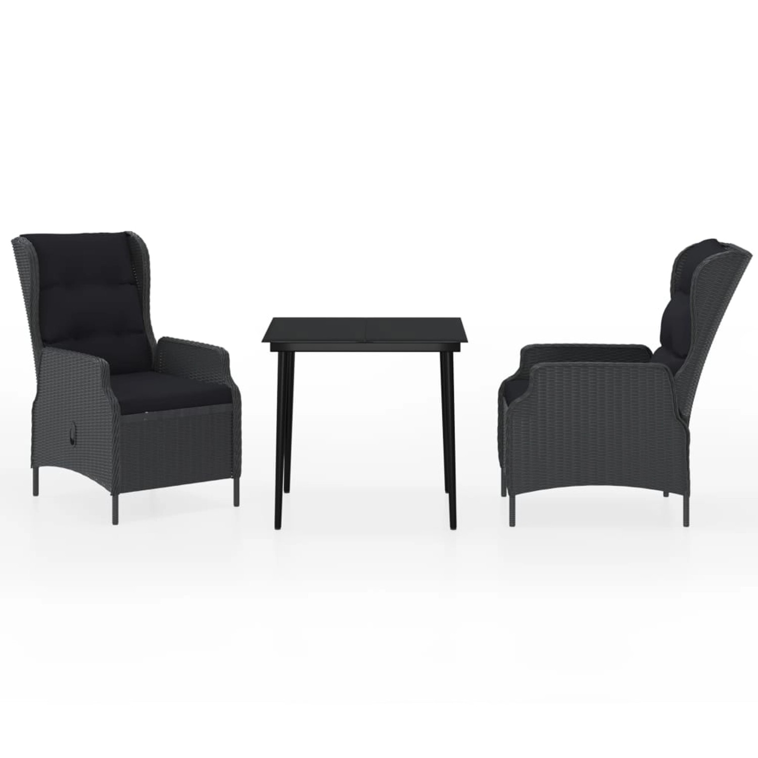vidaXL 3-Tlg Garten-Essgruppe Dunkelgrau 3099655 vidaXL 3-Tlg Garten-Essgruppe Dunkelgrau 3099655 von VIDAXL