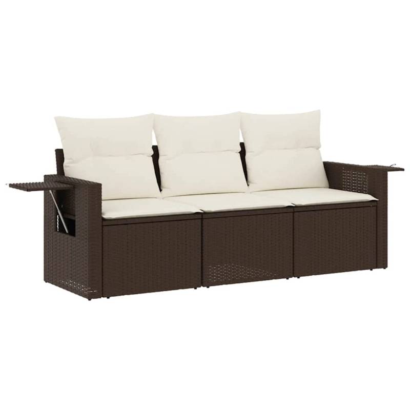 vidaXL 3-Tlg Garten-Sofagarnitur mit Kissen Braun Poly Rattan 3219862 vidaXL 3-Tlg Garten-Sofagarnitur mit Kissen Braun Poly Rattan 3219862 von VIDAXL