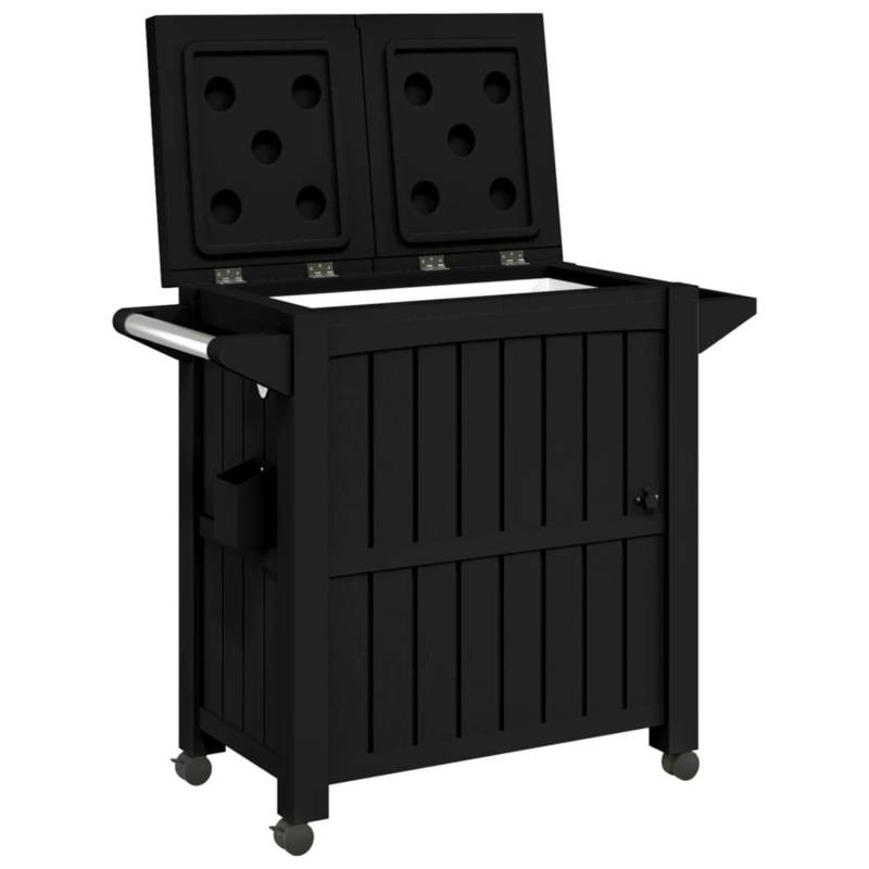 VidaXL 3-in-1 Servierwagen Schwarz Polypropylen von VIDAXL