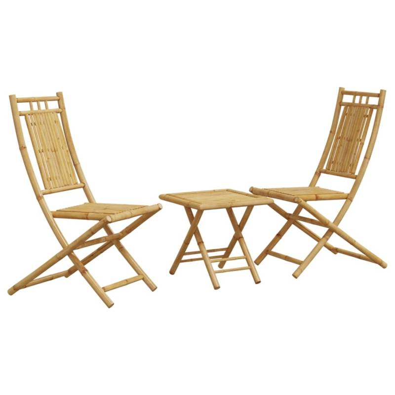 vidaXL 3-tlg Bistro-Set Bambus Modell 1 von VIDAXL