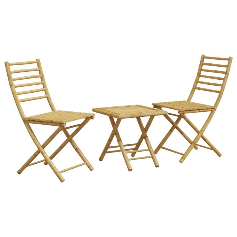 vidaXL 3-tlg Bistro-Set Bambus Modell 10 von VIDAXL